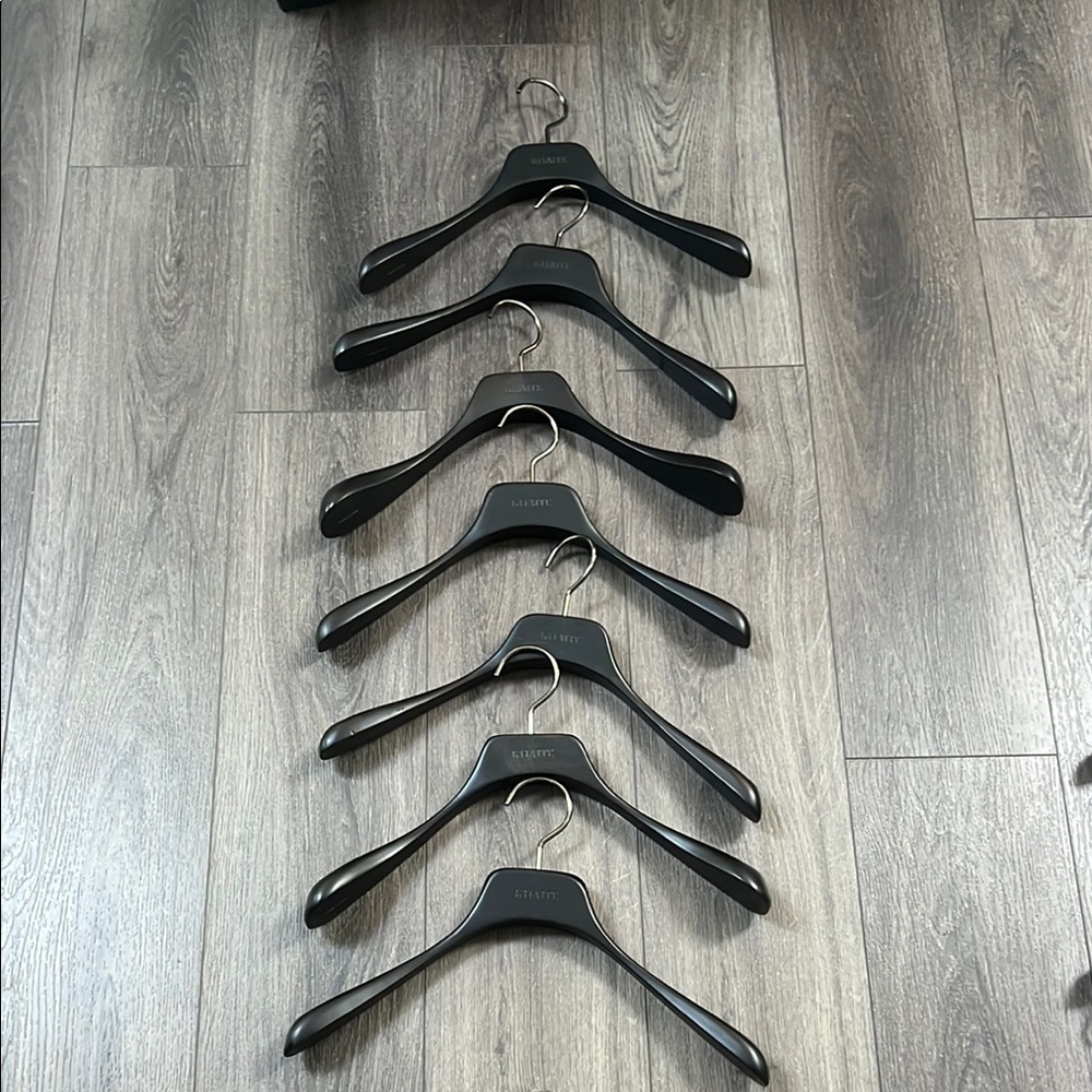 KHAITE Black Wooden Hangers